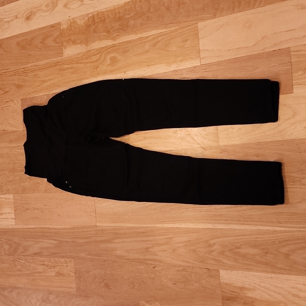 AG maternity full panel black jeans size 26R